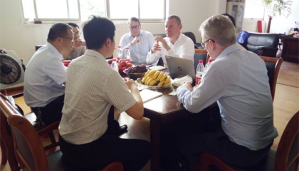 歐洲鋁合金行業龍頭企業參觀考察卓逸鋁業公司